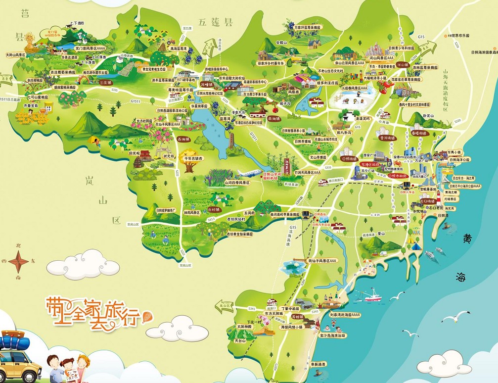 鹤城景区使用手绘地图给景区能带来什么好处？
